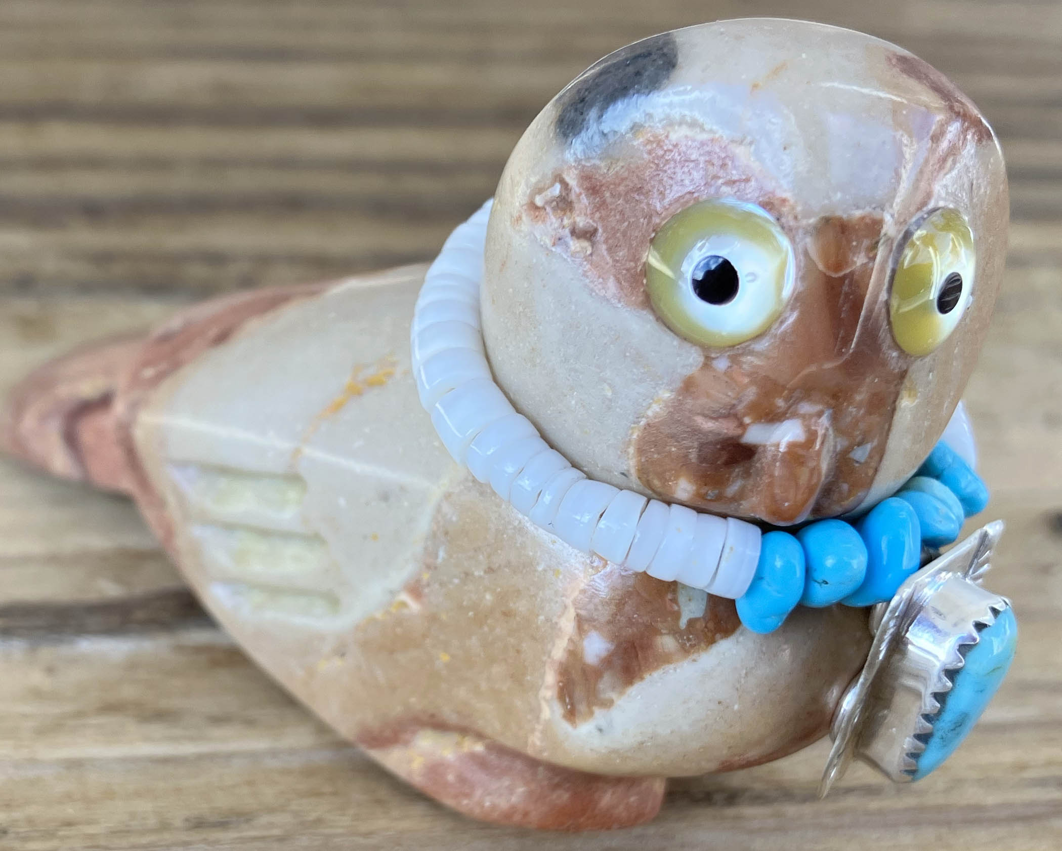 Eddie Hannaweeke | Zuni Owl Fetish | Penfield Gallery of Indian Arts | Albuquerque, New Mexico